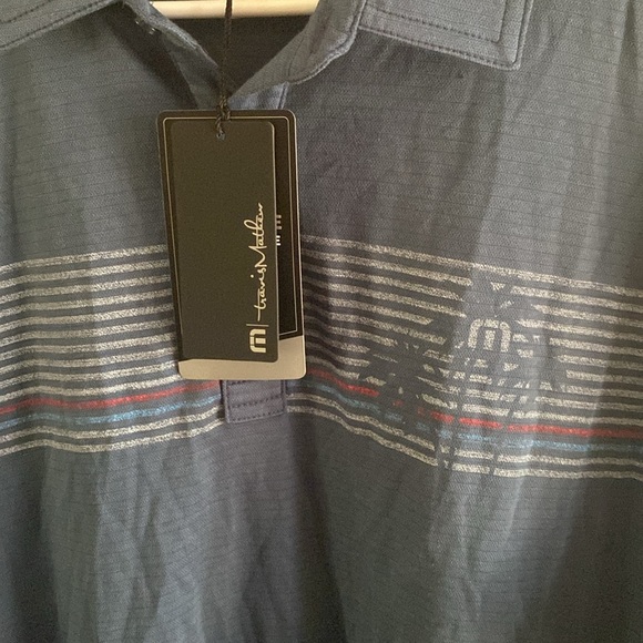 Travis Mathew, short sleeve, collared shirt, mens size Large - Picture 3 of 5